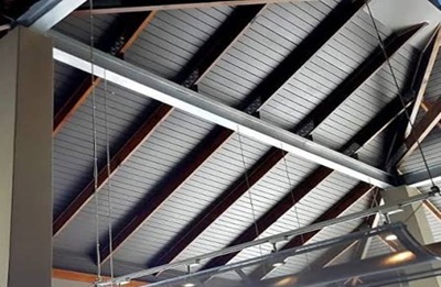 40mm Isoboard Ceilings painted light grey