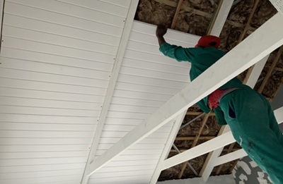 Isoboard Ceiling Installers fitting boards